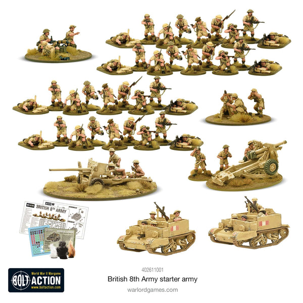 Bolt Action British 8th Army Starter Army