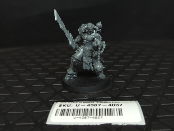 Age of Sigmar Blades of Khorne Slaughterpriest with Hackblade and Wrath-hammer x1