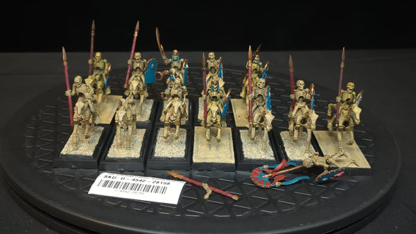 The Old World Tomb Kings of Khemri Skeleton Horsemen / Horse Archers x12 Painted