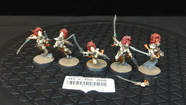 Warhammer 40k Aeldari Howling Banshees x5 Painted
