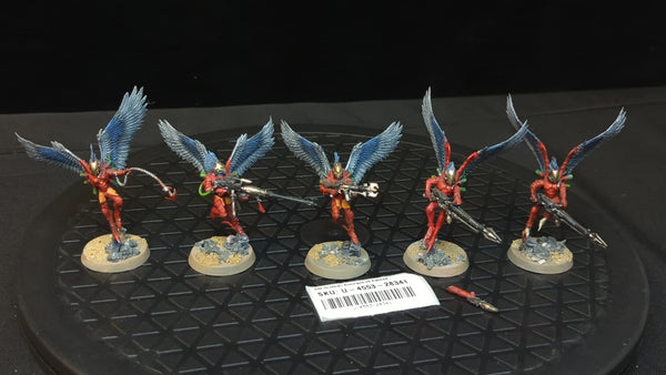 Warhammer 40k Drukhari Scourges x5 Painted
