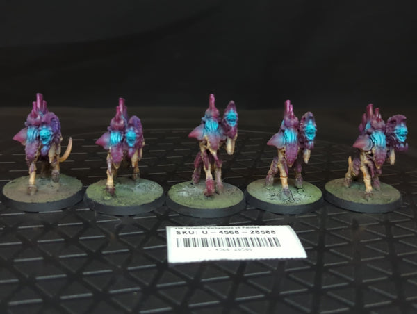 Warhammer 40k Tyranids Barbgaunts x5 Painted