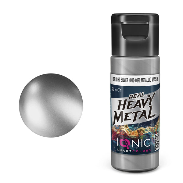 IONIC Smart Colors - Heavy Metal Bright Silver Metallic Wash 20ml