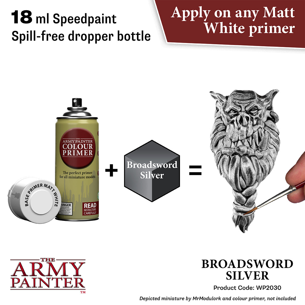 Army Painter Speedpaint Broadsword Silver Acrylic Paints