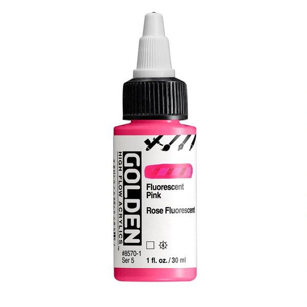 Golden High Flow Acrylics 30ml - Fluorescent Pink