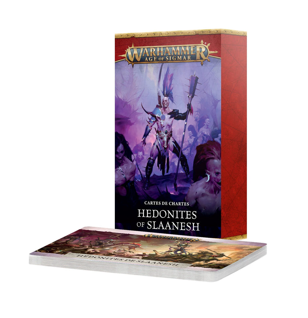 Warscroll Cards Hedonites of Slaanesh (FRANÇAIS)