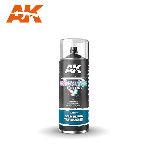 AK Interactive Wargame Primer Spray - Cold Blood Turquoise