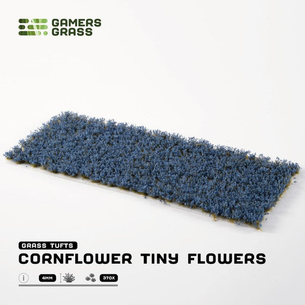 Gamer's Grass Tufts - Cornflower Tiny Flowers