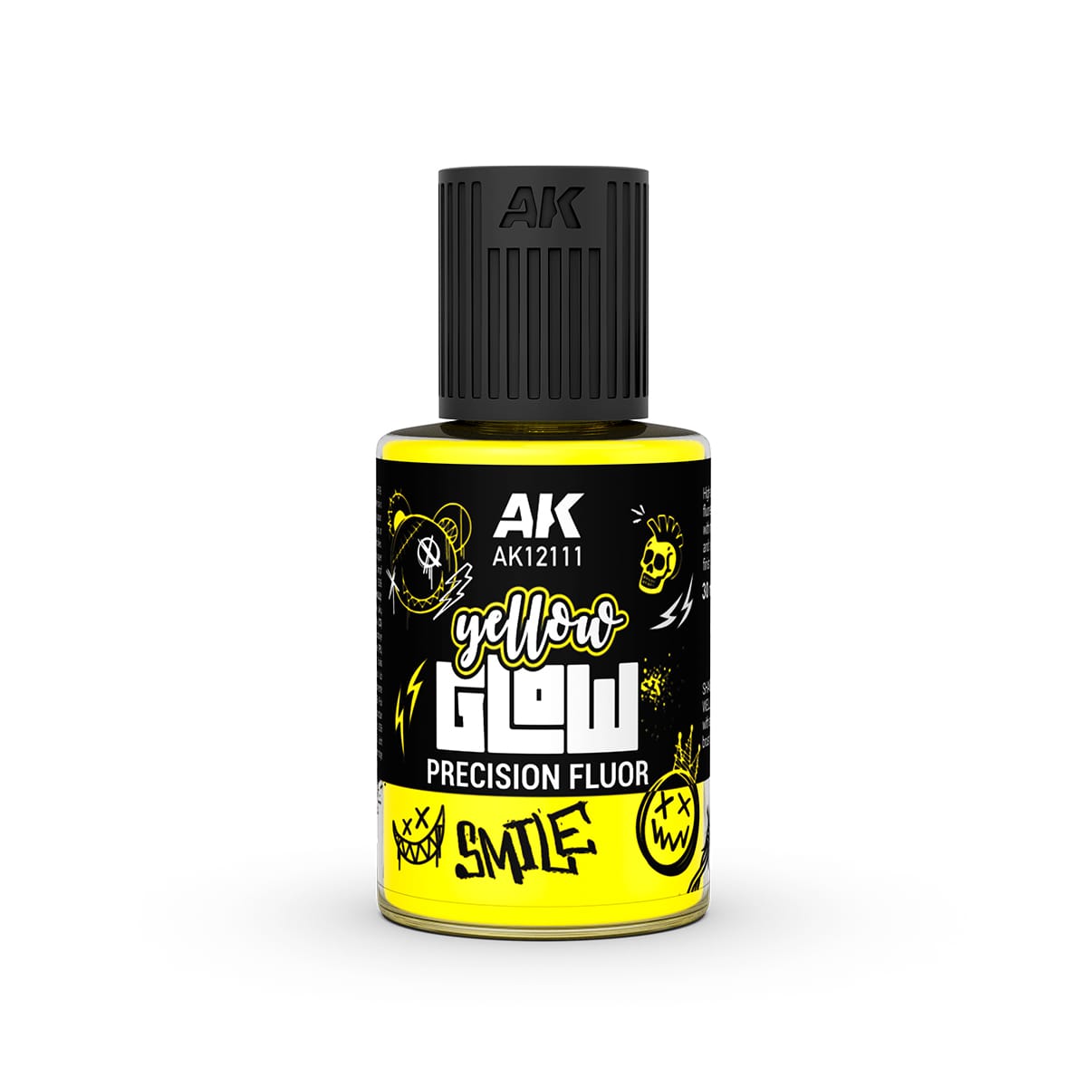 AK Interactive Glow Precision Fluor 30ml - Yellow