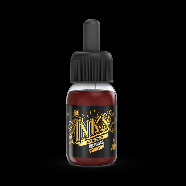 AK Interactive Acrylic Inks 30ml - Crimson