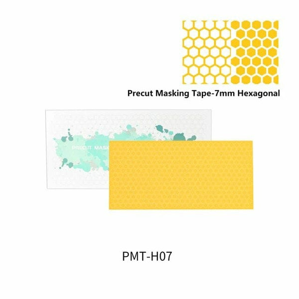 DSPIAE Precut Masking Tape for Airbrush - Hexagonal 7mm