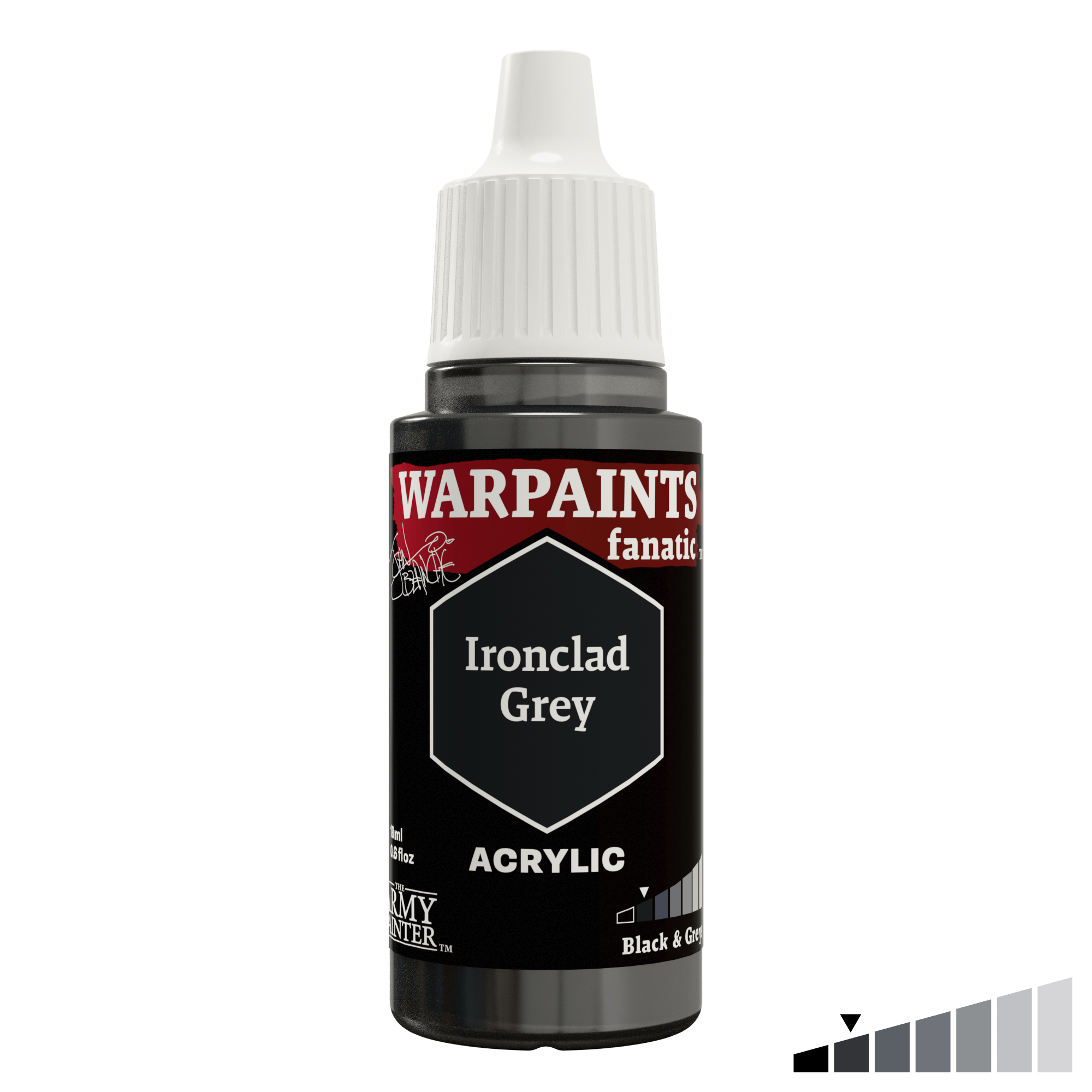 Army Painter Warpaints Fanatic John Blanche 18ml - Ironclad Grey