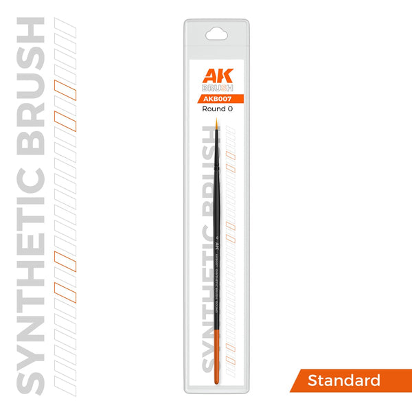AK Interactive Synthetic Round Brush - Size 0