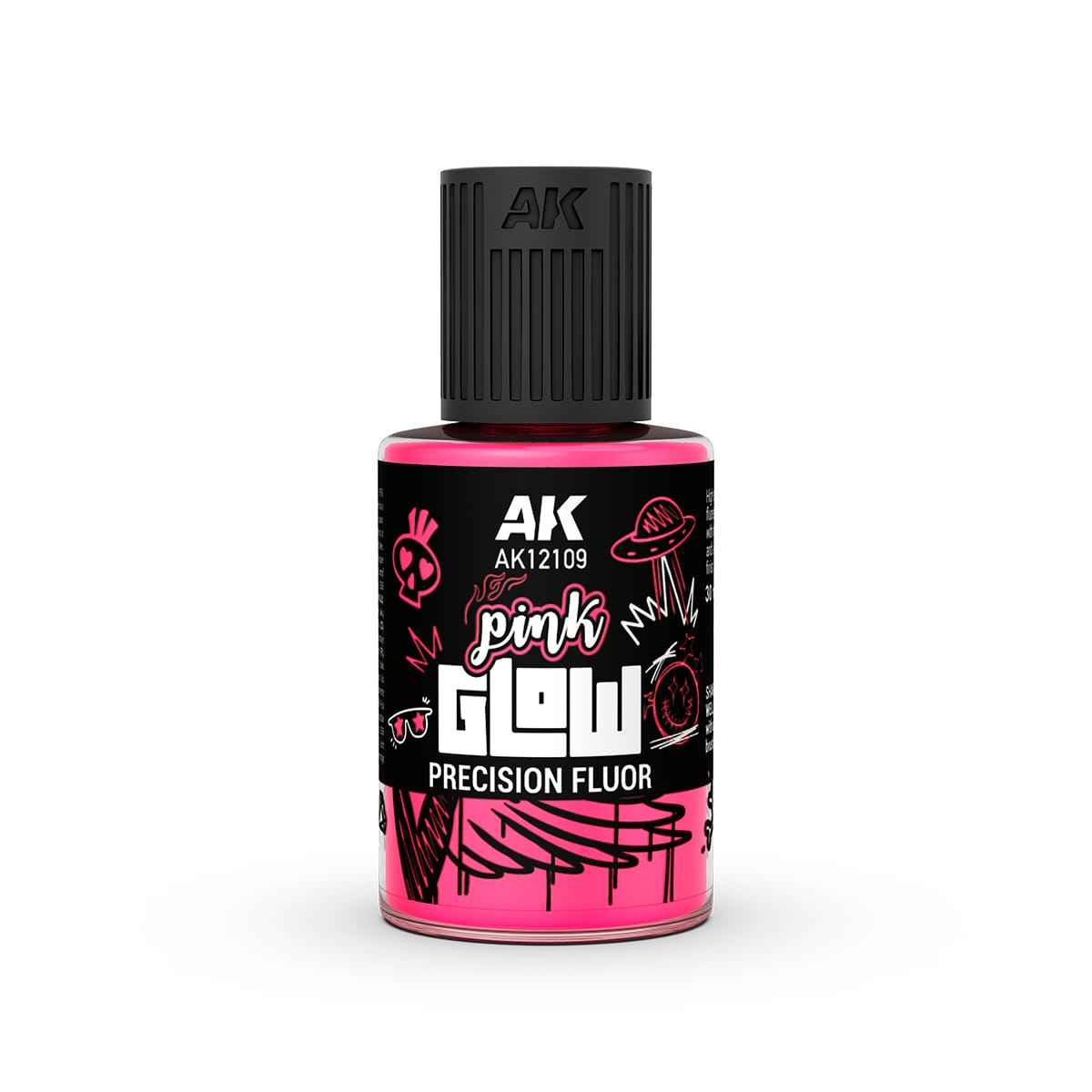 AK Interactive Glow Precision Fluor 30ml - Pink