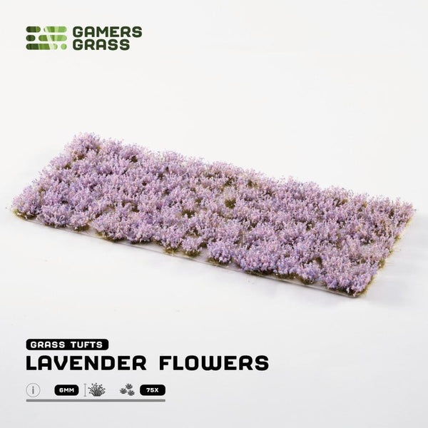Gamer's Grass Tufts -  Lavender Flowers