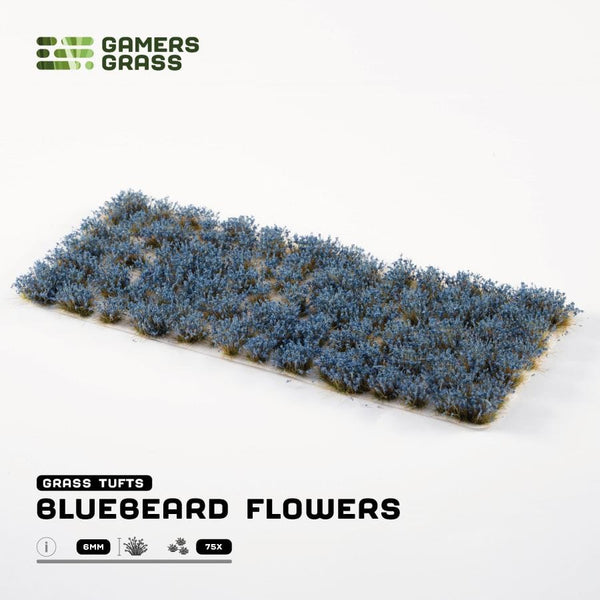 Gamer's Grass Tufts - Bluebeard Flowers