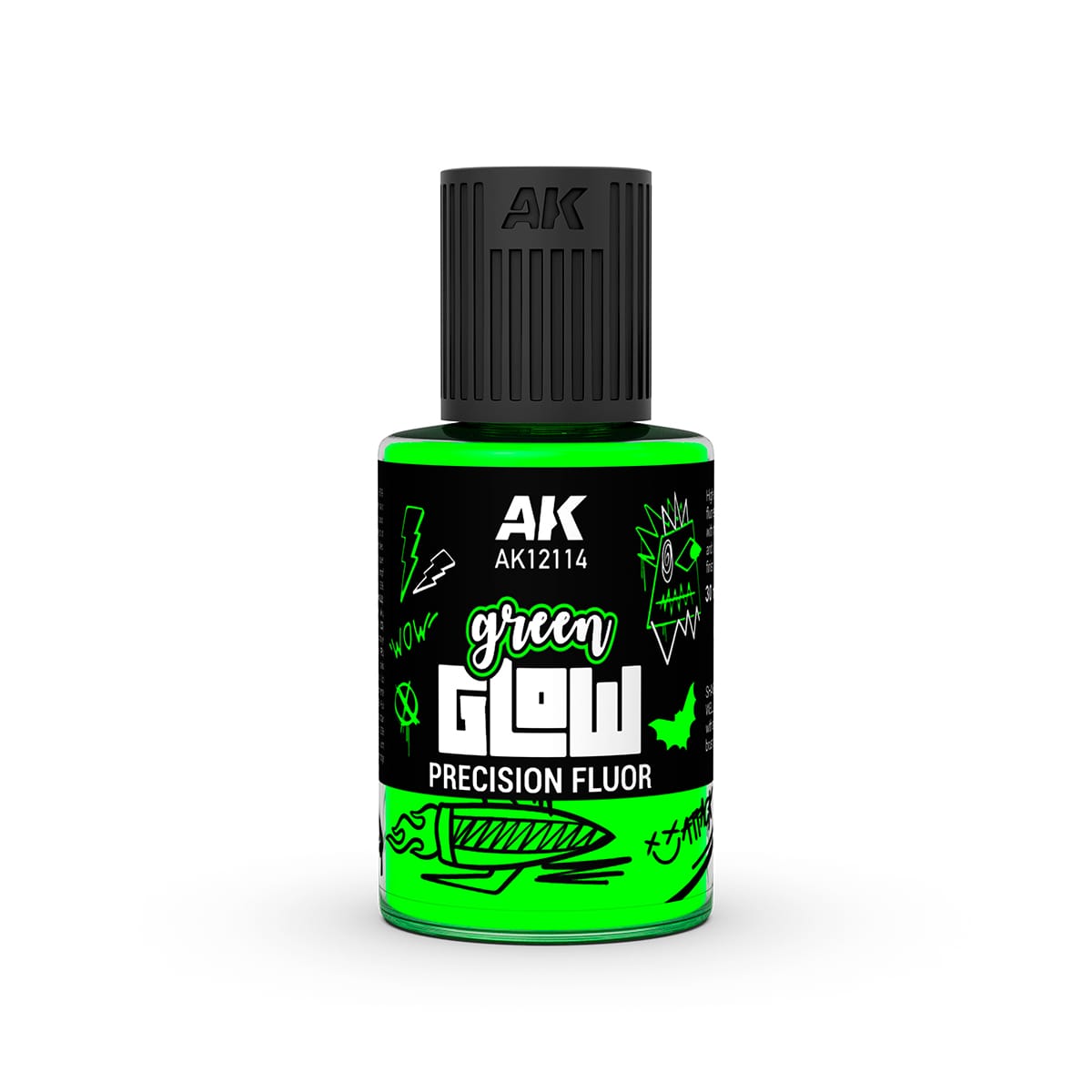 AK Interactive Glow Precision Fluor 30ml - Green
