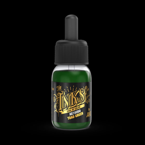 AK Interactive Acrylic Inks 30ml - Toad Green
