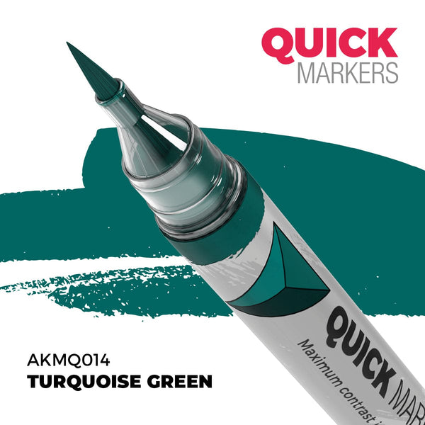 AK Interactive Quick Marker - Turquoise Green