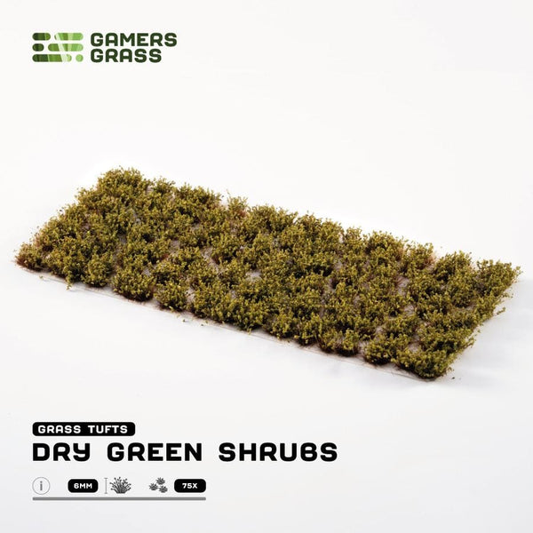 Gamer's Grass Tufts - Dry Green Shrubs