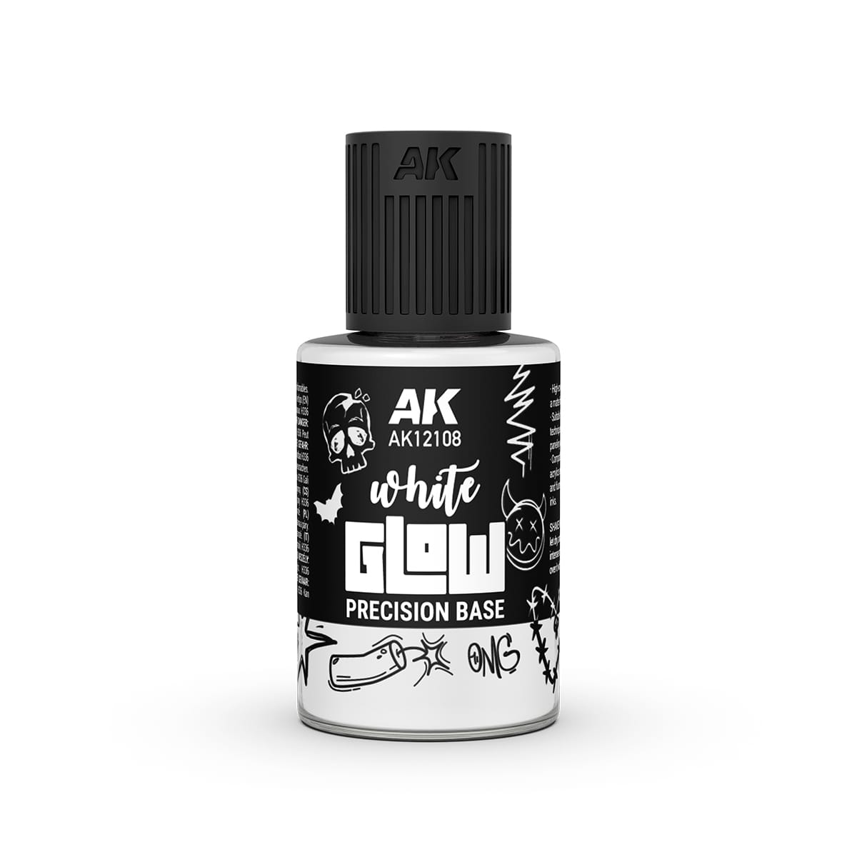 AK Interactive Glow Precision Base 30ml - White