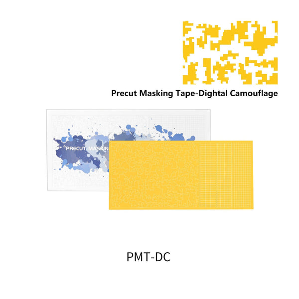 DSPIAE Precut Masking Tape for Airbrush - Digital Camouflage