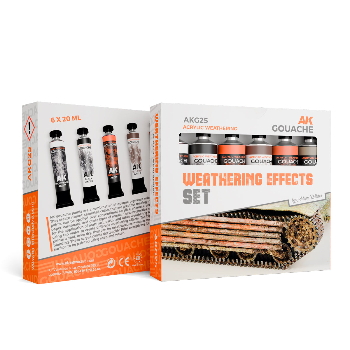 AK Interactive Gouches set - Weathering Effects