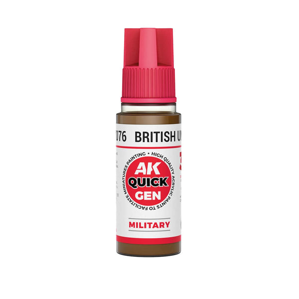AK Interactive Quick Gen Acrylics 18ml - British Uniform