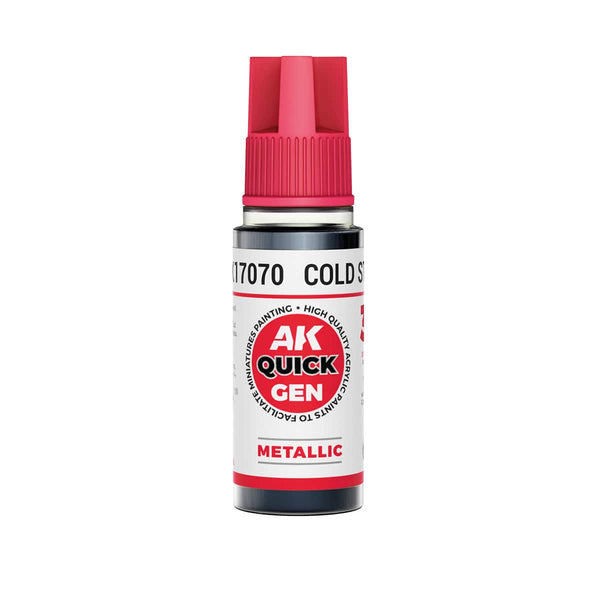 AK Interactive Quick Gen Acrylics 18ml - Cold Steel