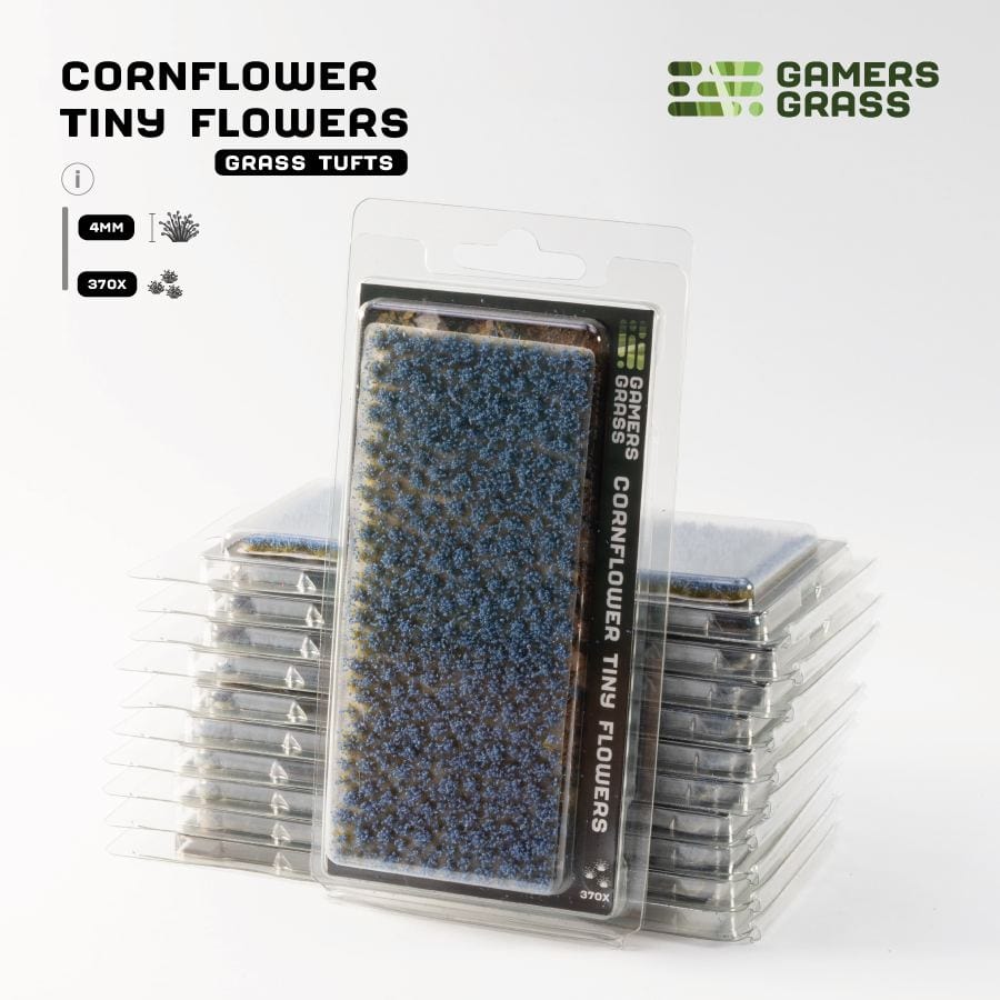 Gamer's Grass Tufts - Cornflower Tiny Flowers
