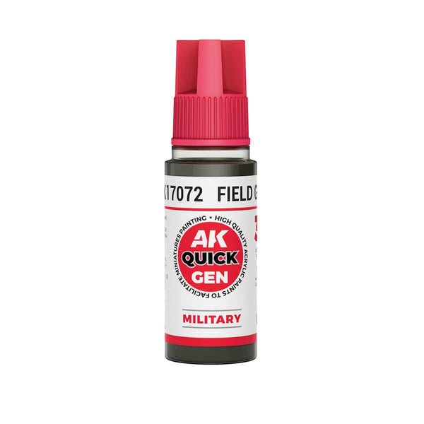 AK Interactive Quick Gen Acrylics 18ml - Field Grey