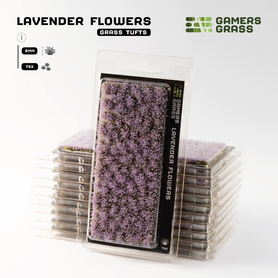 Gamer's Grass Tufts -  Lavender Flowers