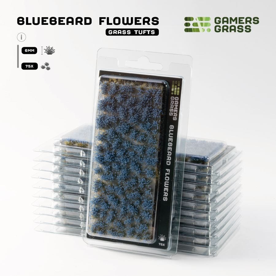 Gamer's Grass Tufts - Bluebeard Flowers