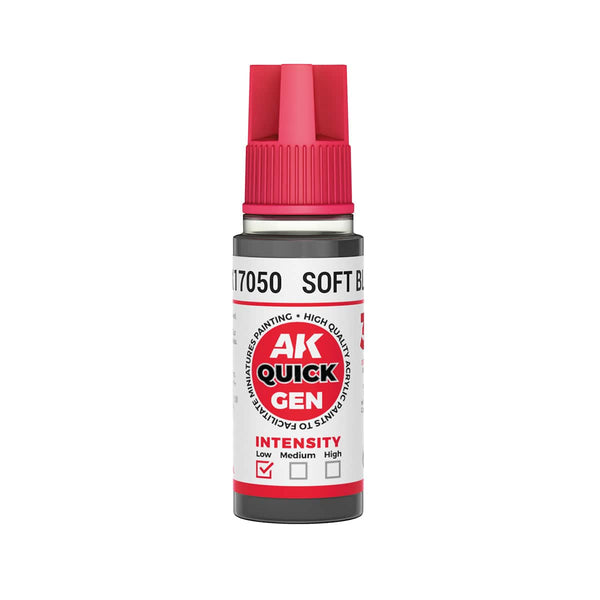 AK Interactive Quick Gen Acrylics 18ml - Soft Black