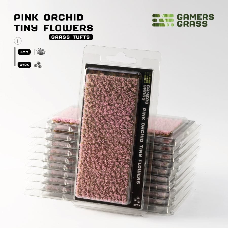Gamer's Grass Tufts -  Pink Orchid Tiny Flowers