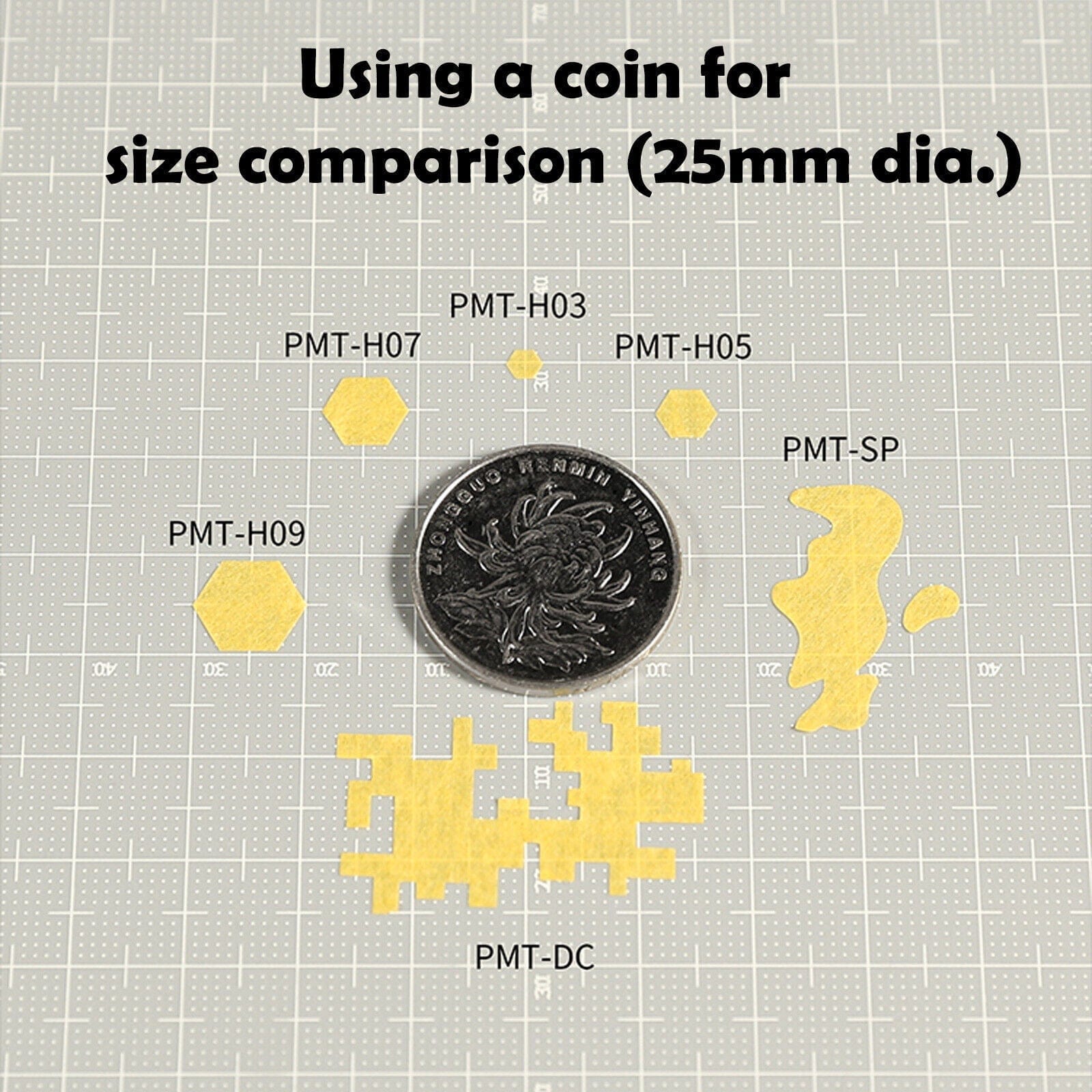 DSPIAE Precut Masking Tape for Airbrush - Hexagonal 7mm
