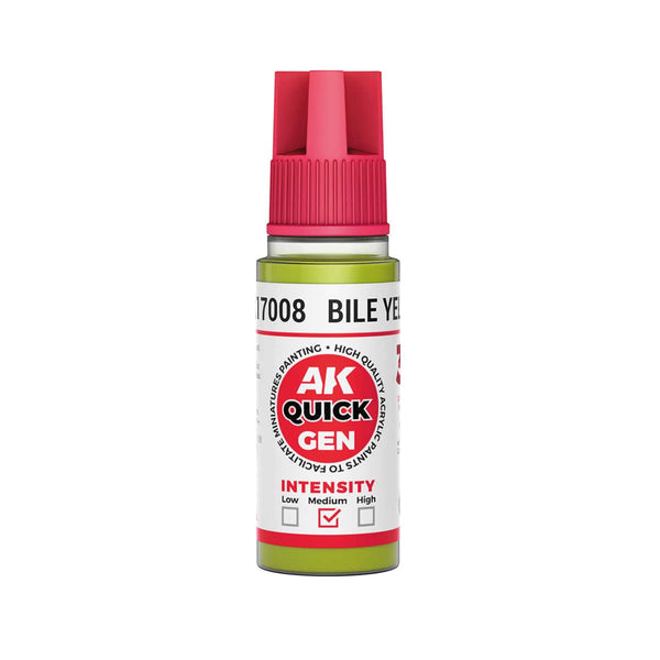 AK Interactive Quick Gen Acrylics 18ml - Bile Yellow
