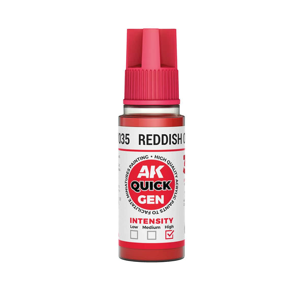 AK Interactive Quick Gen Acrylics 18ml - Reddish Orange