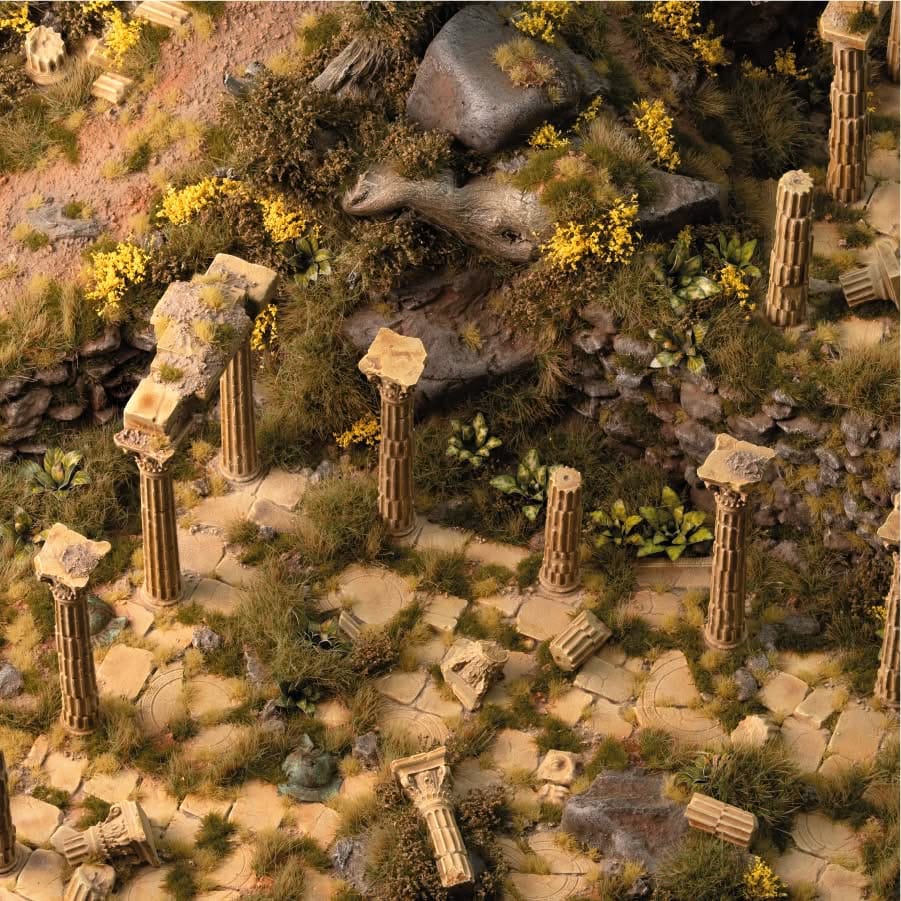 Gamer's Grass Basing Box -  Mediterranean Temple