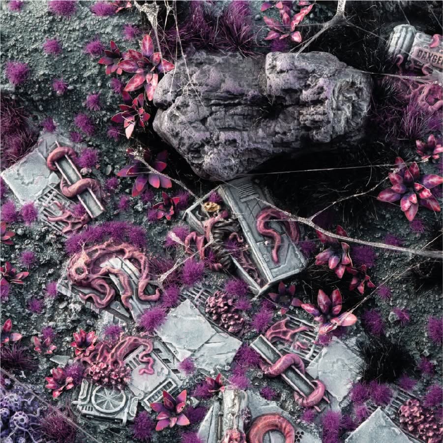 Gamer's Grass Basing Box -  Purple Swarm