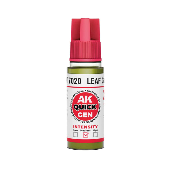 AK Interactive Quick Gen Acrylics 18ml - Leaf Green