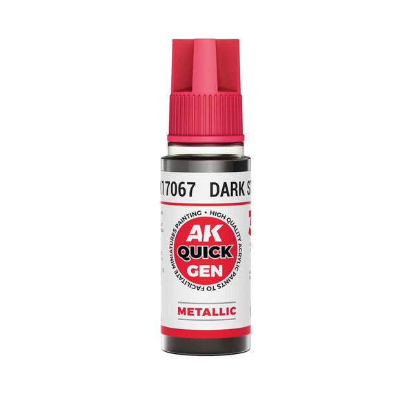 AK Interactive Quick Gen Acrylics 18ml - Dark Steel