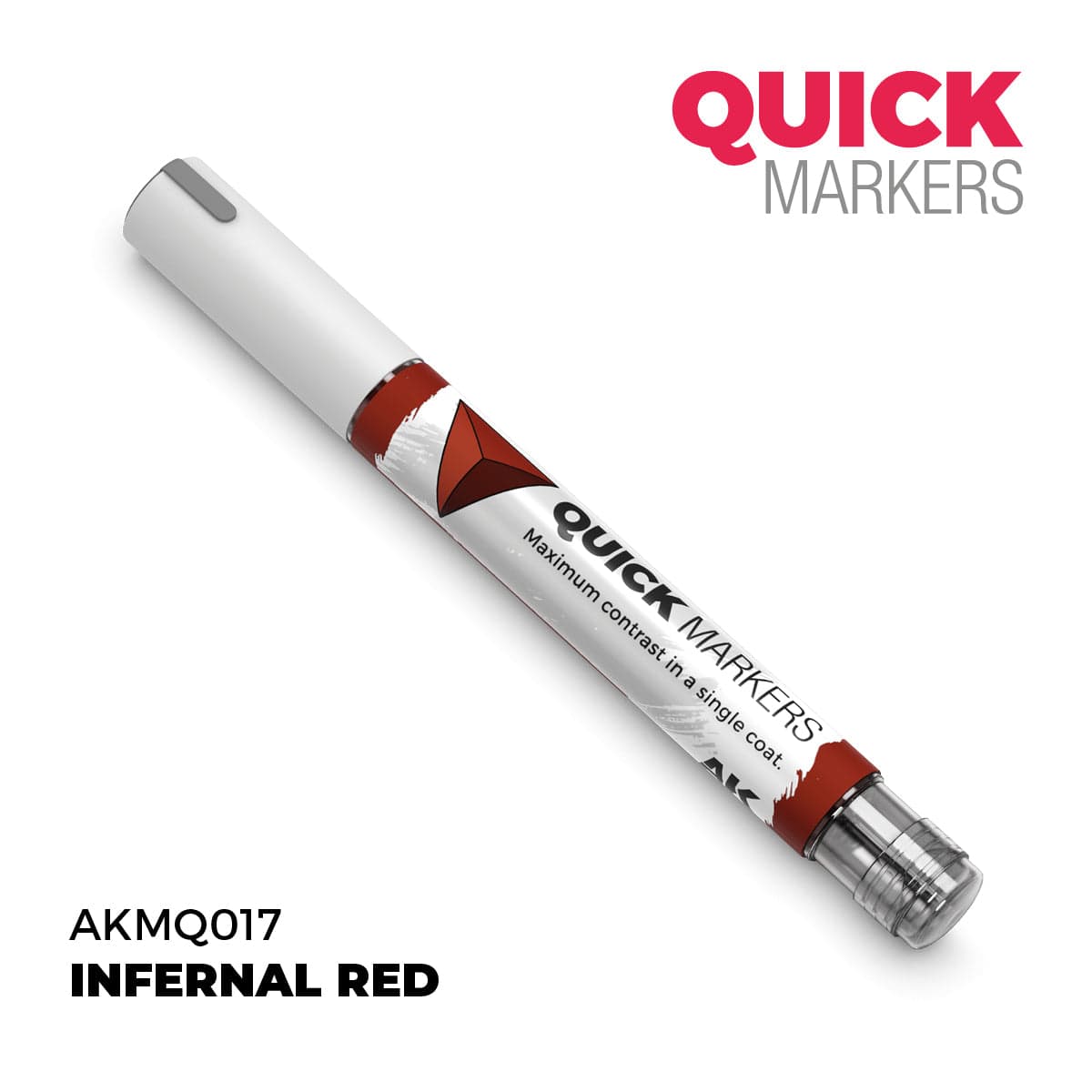 AK Interactive Quick Marker - Infernal Red