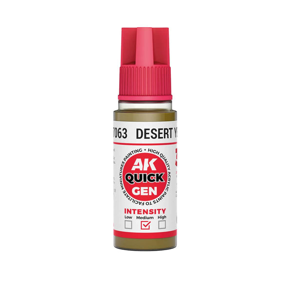 AK Interactive Quick Gen Acrylics 18ml - Desert Yellow