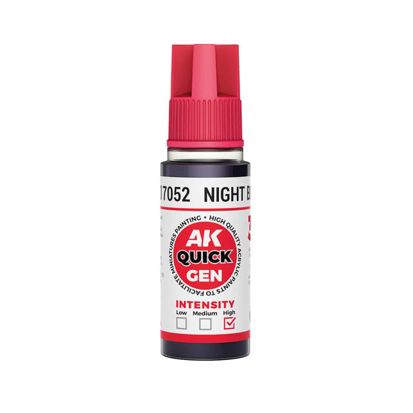 AK Interactive Quick Gen Acrylics 18ml - Night Black