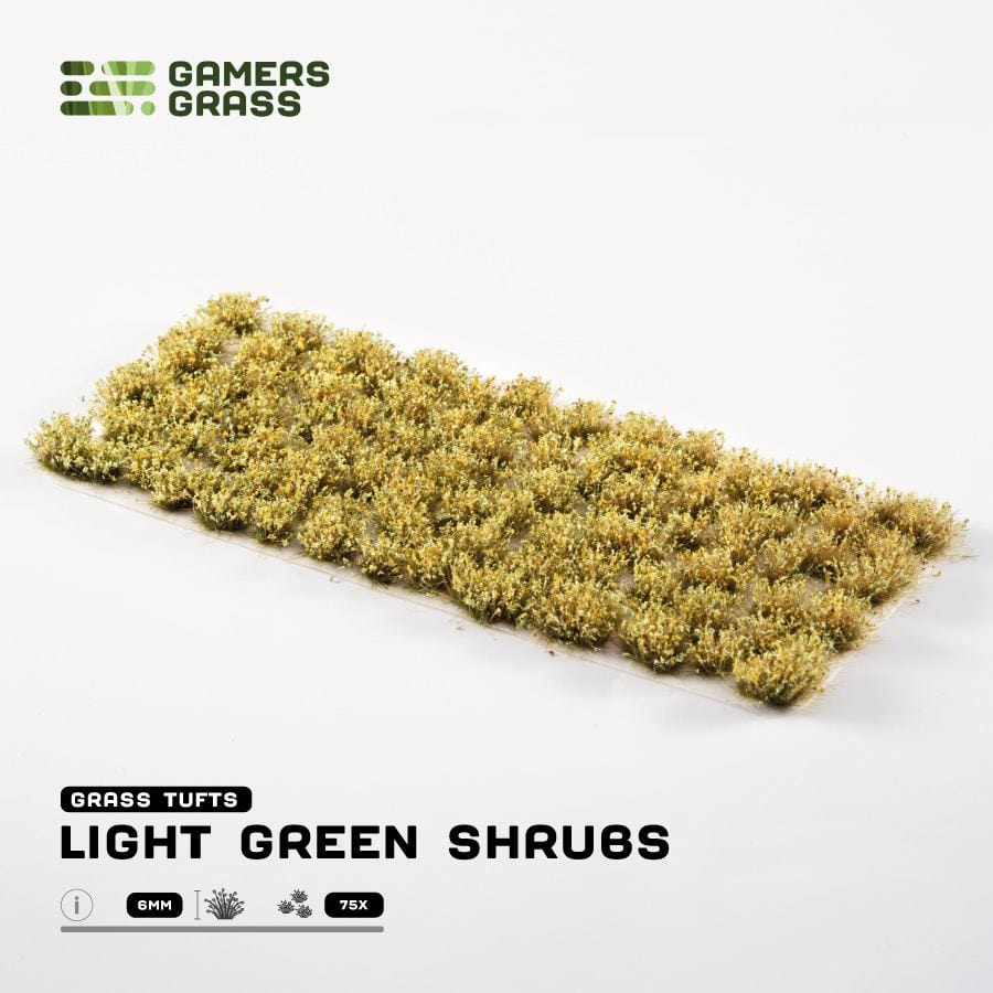 Gamer's Grass Tufts -  Light Green Shrubs