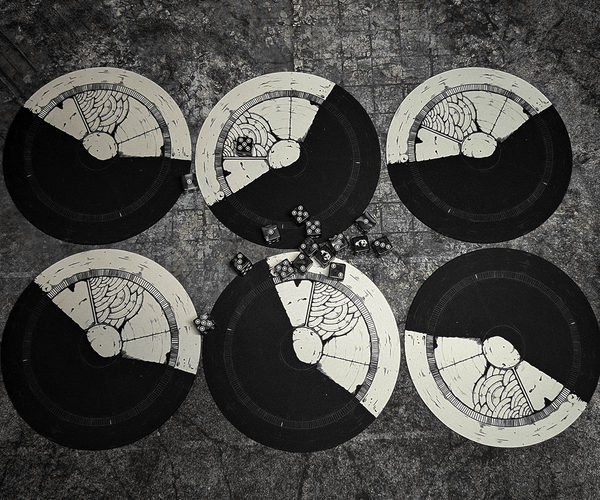 Fenris Workshop - Blackshields Neoprene Objective Markers x6