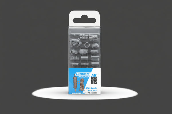 AK Interactive Resin Basing Bits - Seals and Scrolls