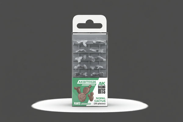 AK Interactive Resin Basing Bits - Nopal Cactus