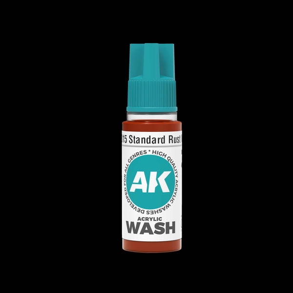 AK Interactive 3rd Gen Acrylic Wash 18ml- Standard Rust